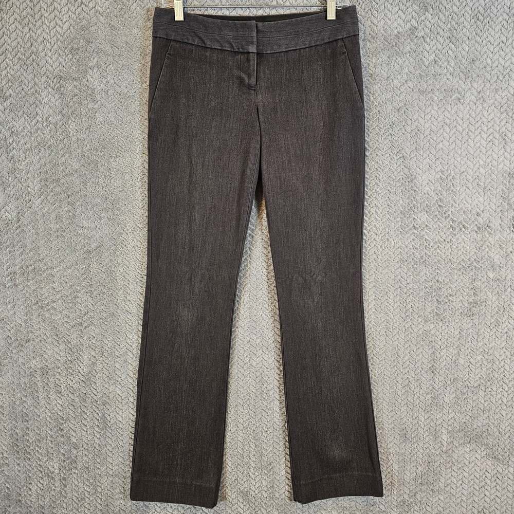 The Limited Collection Drew Fit Charcoal Grey Straight‎ Leg Dress Pants Womens 0